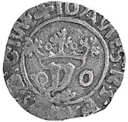 Vintém "P-O" – João III Porto mint obverse image