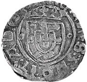 Vintém "P-O" – João III Porto mint, Portugal, 1521-1555 reverse image