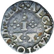 XX Réis "Vintem" - João IV Lisboa mint, Portugal, 1641 reverse image