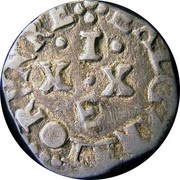 XX Réis "Vintem" - João IV Évora mint, Portugal, 1644-1656 reverse image