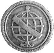 Vintém - Pedro II Lisbon mint obverse image