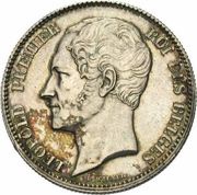 2½ Francs - Léopold I large head obverse image