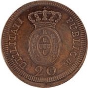 20 Réis - João Prince Regent Pattern reverse image