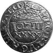 XXXX Reais "Real Português" - João III Cross with small quadrifoils, Lisboa obverse image