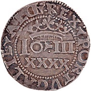 XXXX Reais "Real Português" - João III Single cross, Lisboa mint obverse image