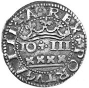 XXXX Reais "Real Português" - João III Cross with big quadrifoils, Porto mint obverse image