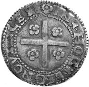 XXXX Reais "Real Português" - João III Cross with big quadrifoils, Porto mint, Portugal, 1538-1555 reverse image