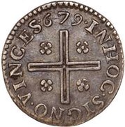 XXXX Réis "2 Vinténs" - Pedro Prince Regent, Portugal, 1679 reverse image