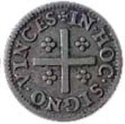 2 Vinténs - Pedro II Prince crown, Lisbon mint, Portugal, 1683-1686 reverse image