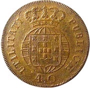 Pataco - João VI reverse image