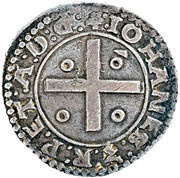 ½ Tostão "Hybrid"- João III/Manuel I 1st type, Lisboa, Portugal, 1521 reverse image