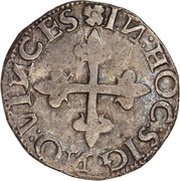 ½ Tostão - Sebastião I 1st type, Portugal, 1557 reverse image