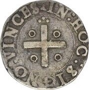 ½ Tostão - Sebastião I 3rd type, Portugal, 1573-1578 reverse image