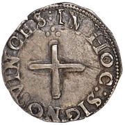 ½ Tostão - Sebastião I 3rd type, Portugal, 1573-1578 reverse image