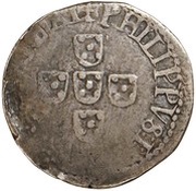 ½ Tostão - Filipe I obverse image