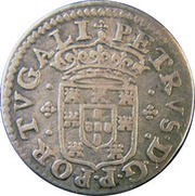 ½ Tostão - Pedro Prince Regent obverse image