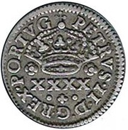 ½ Tostão - Pedro II Porto mint obverse image