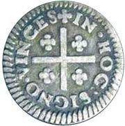 ½ Tostão - Pedro II King's crown, Lisbon mint, Portugal, 1686-1706 reverse image