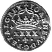 ½ Tostão - João V Lisbon mint obverse image