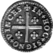 ½ Tostão - João V Lisbon mint, Portugal, 1706-1750 reverse image