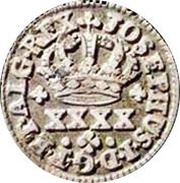 ½ Tostão 50 reis - José I obverse image