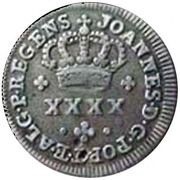 ½ Tostão - João Prince Regent obverse image