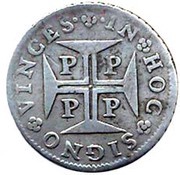 3 Vintens - Pedro II Porto mint, Portugal, 1688-1706 reverse image