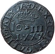 LXXX Reais "Real Português Dobrado" - João III Cross with washers, Lisbon obverse image