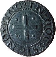 LXXX Reais "Real Português Dobrado" - João III Cross with washers, Lisbon, Portugal, 1555-1557 reverse image