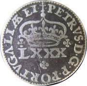 LXXX Réis "4 Vintens" - Pedro Prince Regent obverse image