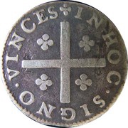 LXXX Réis "4 Vintens" - Pedro Prince Regent, Portugal, 1677-1683 reverse image