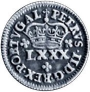 4 Vintens - Pedro II Prince crown, Lisbon mint obverse image