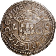 Tostão "L-G" - Manuel I Lisbon mint obverse image