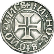 Tostão "L-V" - Manuel I Lisbon mint, Portugal, 1504-1521 reverse image