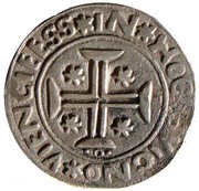 Tostão "P-V" - Manuel I Porto mint, Portugal, 1517-1521 reverse image
