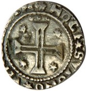 Tostão "P-O"- João III 1st type, Porto mint, Portugal, 1521-1540 reverse image