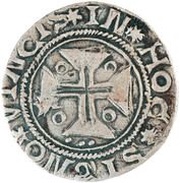 Tostão "P-O" - João III 1st type, Porto mint, Portugal, 1521-1540 reverse image