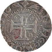 Tostão "I- Λ"– João III 2nd type, Porto, Portugal, 1540-1555 reverse image