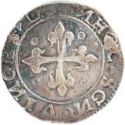 Tostão "P-O" – João III 3rd type, Porto, Portugal, 1555-1557 reverse image