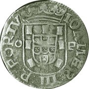 Tostão "O-P" – João III 3rd type, Porto obverse image