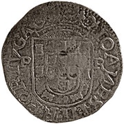 Tostão "P-R"– João III 3rd type, Porto obverse image