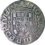 Tostão "o-o"– João III 3rd Ttpe, Porto obverse image