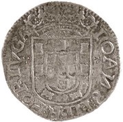 Tostão "∙.∙ – ∙.∙" - João III 3rd type, Porto obverse image