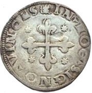 Tostão - Sebastião I 1st type, Lisboa mint, Portugal, 1557-1570 reverse image