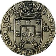 Tostão "L-G" - Sebastião I 2nd type, Lisboa mint obverse image