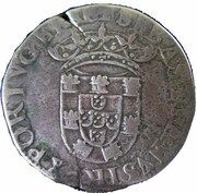 Tostão - Sebastião I 2nd type, closed crown, Lisboa mint obverse image