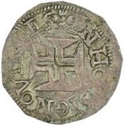 Tostão - António I Small disk, Angra mint, Portugal, 1583 reverse image