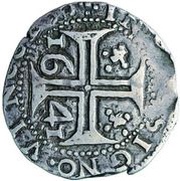 Tostão "Date both sides" - João IV 2nd series, Lisbon, Portugal, 1641 reverse image