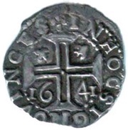Tostão "Date under the Cross"- João IV 2nd series, Lisbon, Portugal, 1641-1642 reverse image