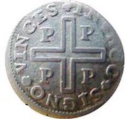 Tostão - João V Porto mint, Portugal, 1707 reverse image